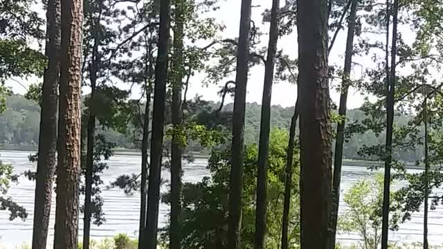 Riding the lake roads rocking Crucifix!