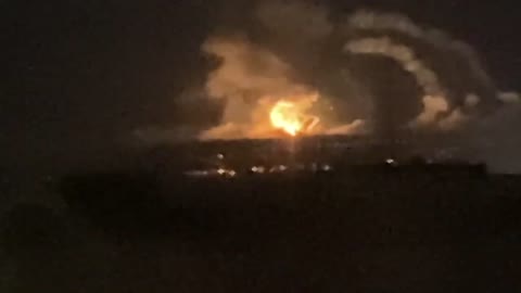 Explosion strikes near Ukrainian city of Dnipro as Russia declares war