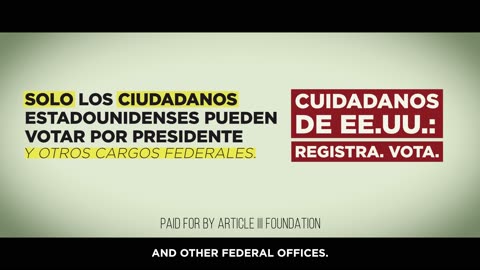 Non-Citizens Cannot Vote in Federal Elections