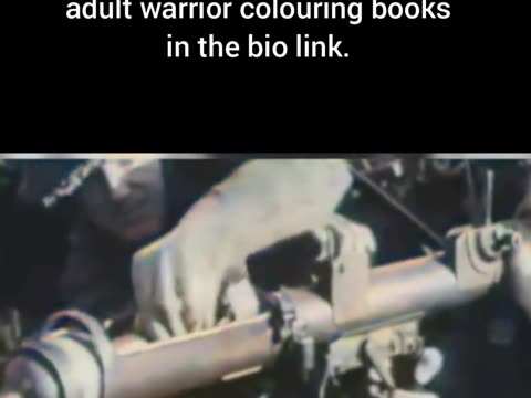 British troops operating anti-tank gun #Colourized footage 🇬🇧🔫🎥