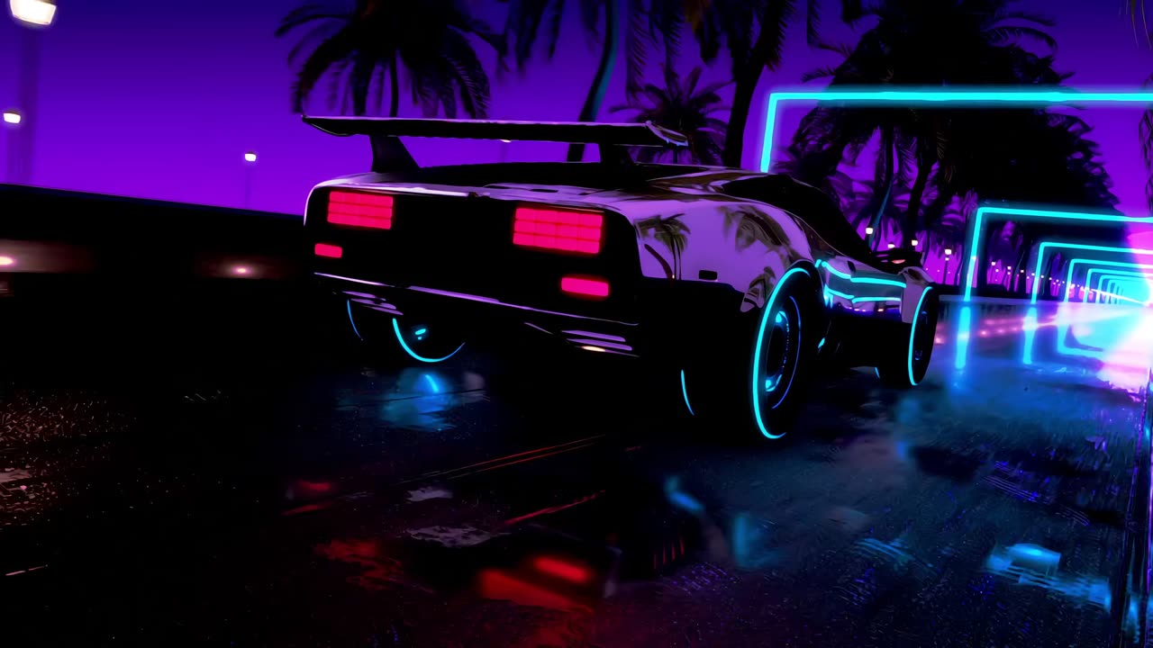 VOIOD - Make That Money. [1hr Synthwave Car Visualizer]
