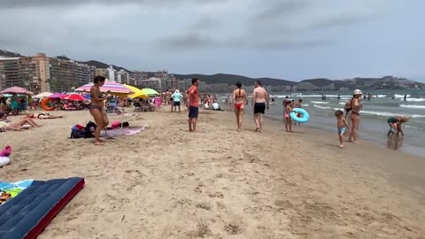 Must visit Barcelona beach walk in 2024// New Beach video
