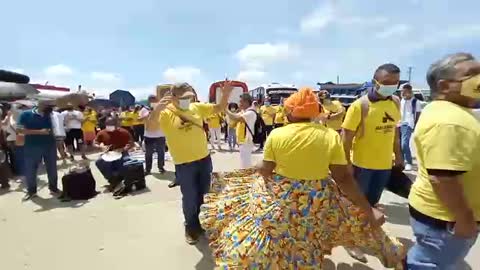 Plantón en apoyo a la exalcaldesa Judith Pinedo