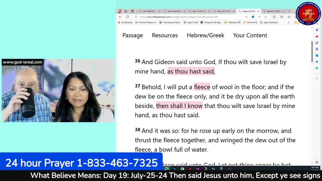 July 25, 2024 What Believe Means: Day19 Signs: Fleece - Pastor Chuck Kennedy