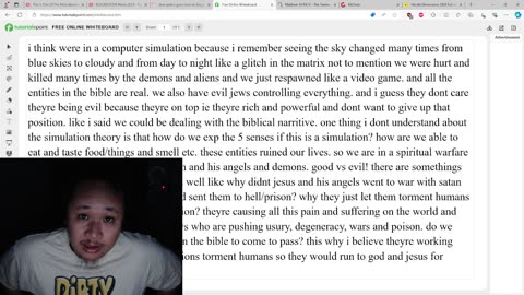 talking about the bible, simulation theory and extradimensional aliens remix