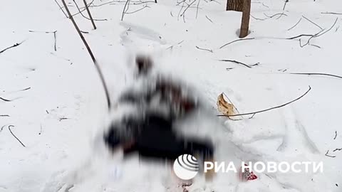 A terrorist, about to be apprehended in Russia, blows himself