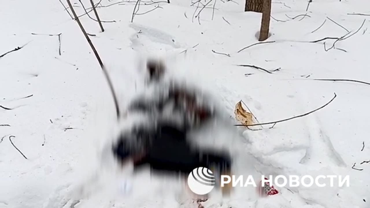 A terrorist, about to be apprehended in Russia, blows himself