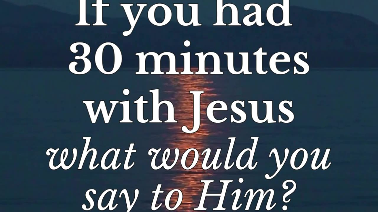 What would you ask or say to Jesus? What's on your heart? 💛