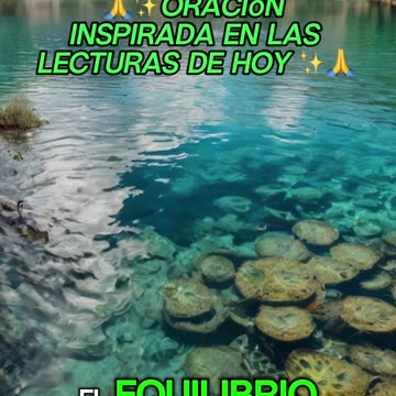 🙏✨Oración Inspirada en las Lecturas de Hoy ✨🙏