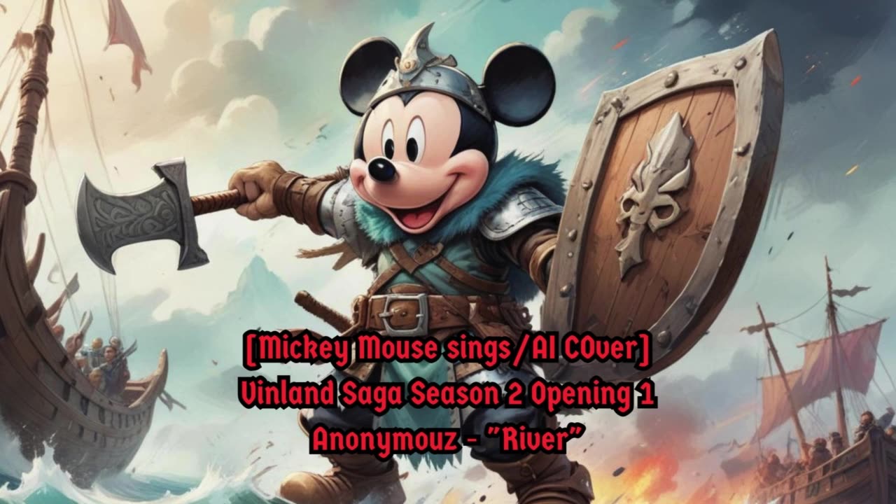 [Mickey Mouse sings/AI Cover] Vinland Saga Season 2 Opening 1 | Anonymouz - "River"