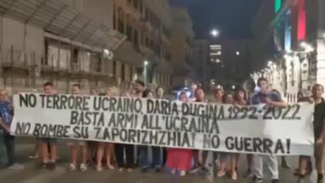 A protest against Ukrainian shelling of Zaporozhye NPP was held in
