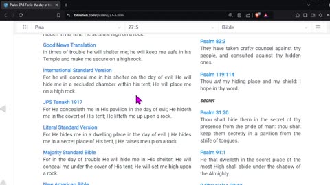 PRAYING FOR DONALD TRUMP PSALM 91 and Psalm 27:5