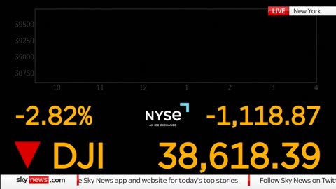 New York Stock Exchange opens as US recession fears send stock markets tumbling