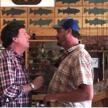 Raging Lib Confronts Tucker at Sporting Goods Store - Gets Absolutely OWNED