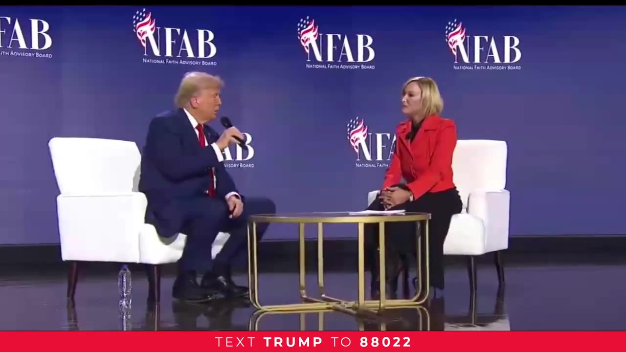 Trump talks about the formation of his faith as a child