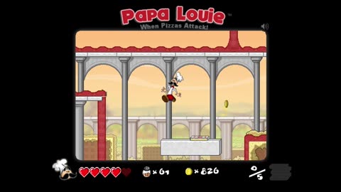 0234-Jugando: papa louie, nivel 8, (minijuego)