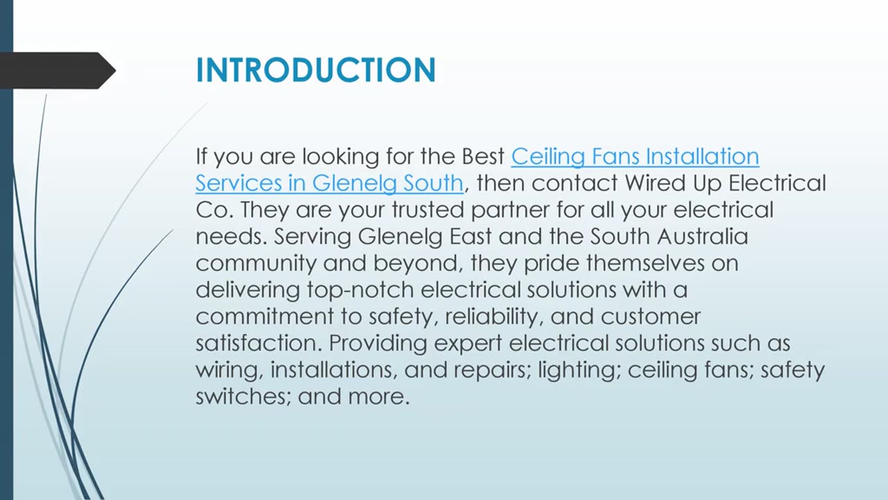 Best Ceiling Fans Installation Services in Glenelg South