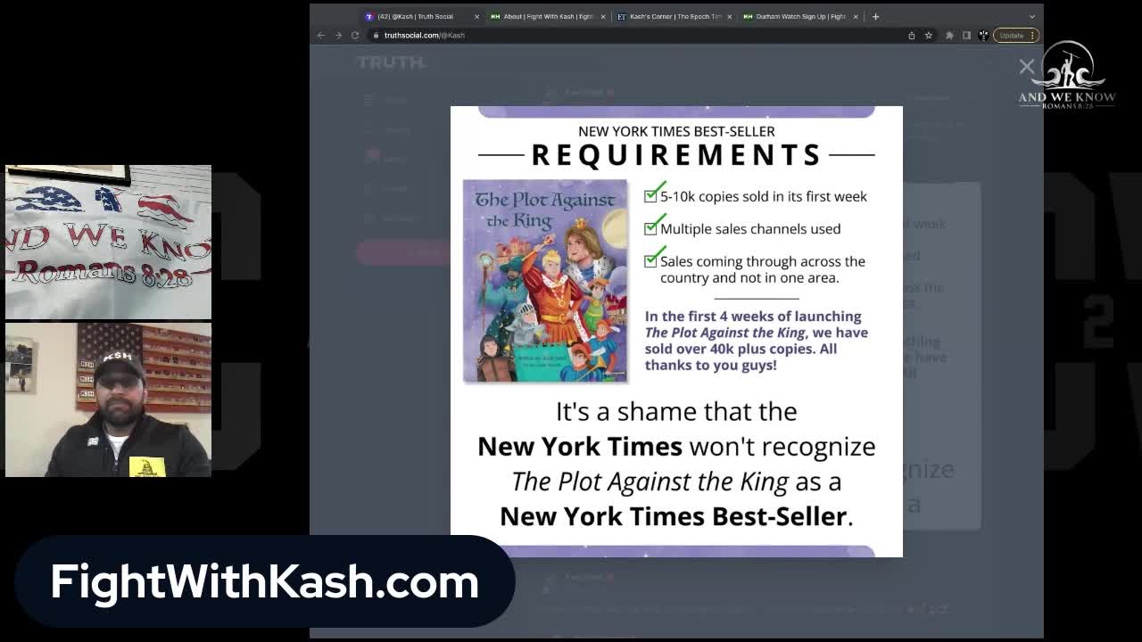 AWK w/ KASH Patel: 6.20.22: An AMAZING, STRONG LEADER for SUCH a TIME as THIS! PRAY!