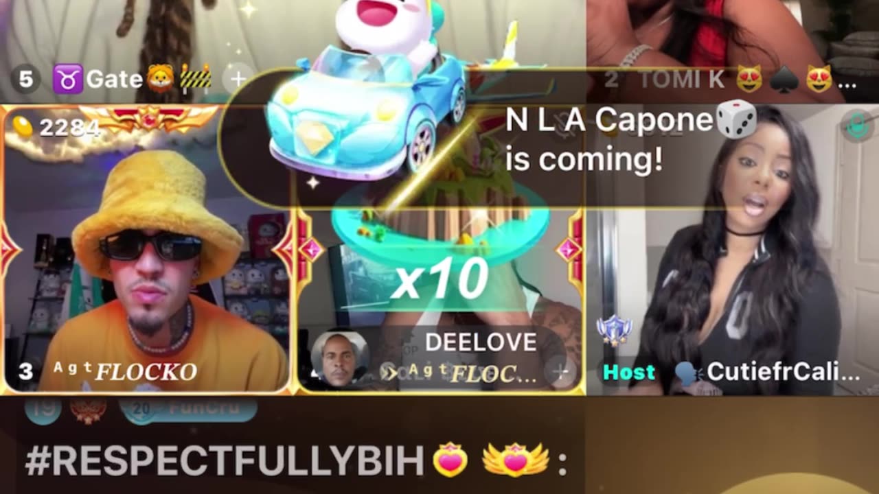 CutieFrCali ft TomiKay Move it Monday on Thur 8/15/24 #bigoclipandsip