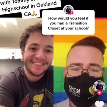 Teacher Thomas Martin-Edwards discusses plans to open a Transition Closet at Fremont High School, in Oakland, CA