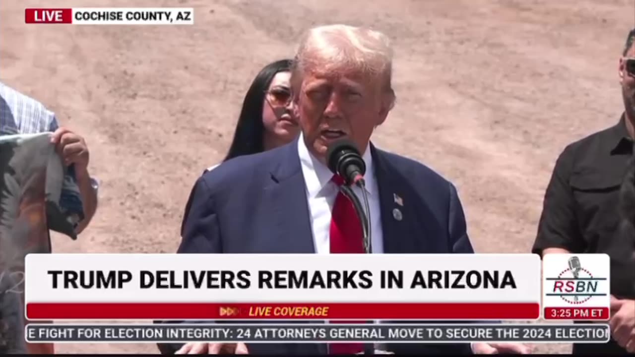 Trump starts off with the coup against Biden