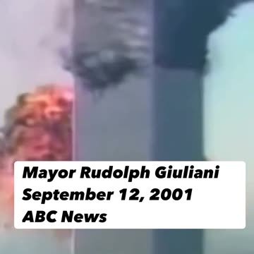 NYC Mayor Rudy Giuliani confessing to FOREKNOWLEDGE of the Twin Towers collapse