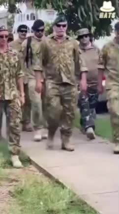 Australian Military veterans join protestors in Brisbane marching against the mandates.