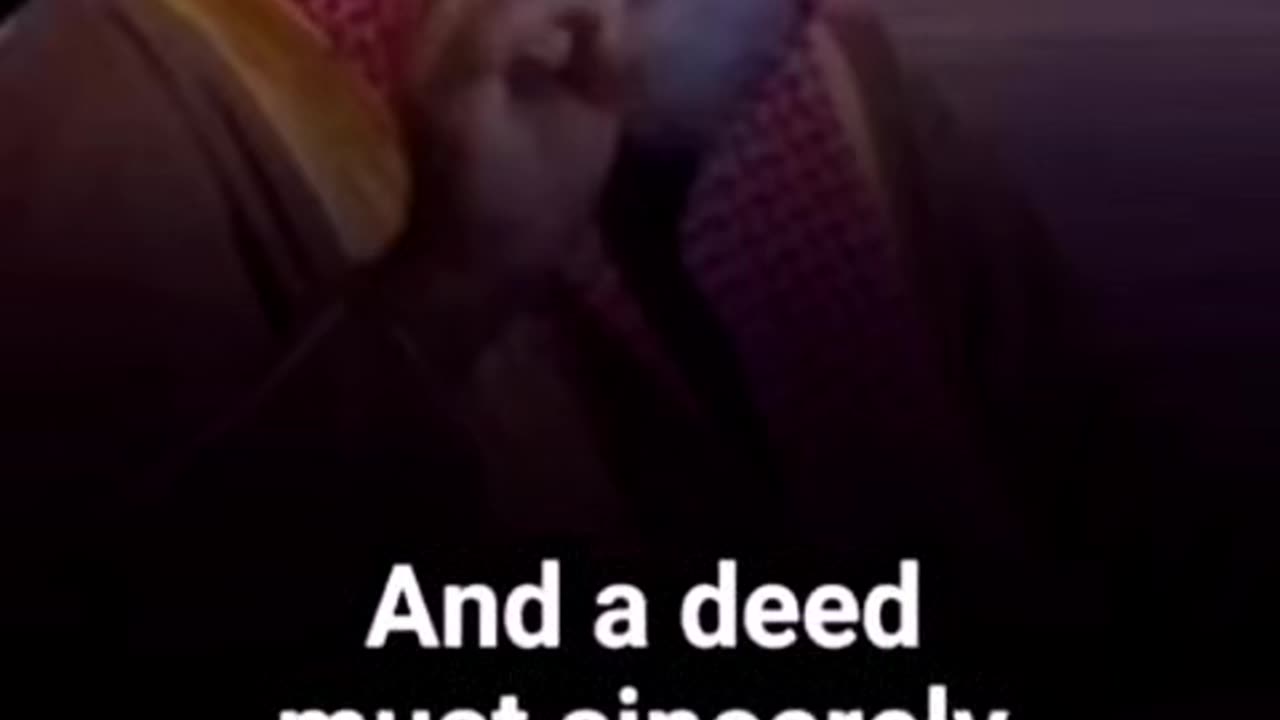 The Two Conditions of an Accepted Deed ~By Sh Dr. Rashid Ibn Ramzan Al Hajiri شفاه الله