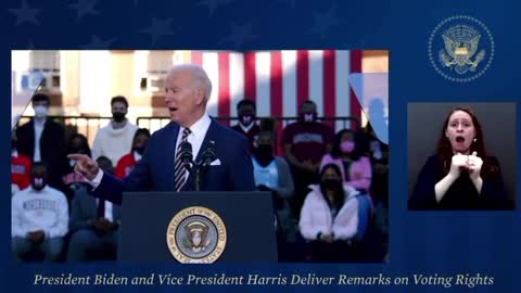 Biden - "Trump voted from the White House in Florida..."