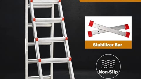 Soctone Ladder, A Frame 6 Step Ladder Extension Ladder