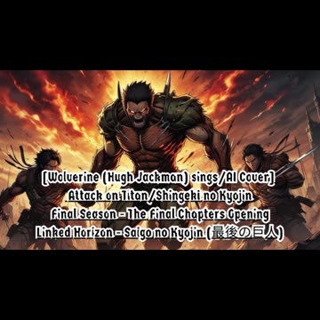 [Wolverine sings/AI Cover] AttackonTitan:FinalSeason TheFinalChapters LinkedHorizon - SaigonoKyojin