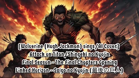 [Wolverine sings/AI Cover] AttackonTitan:FinalSeason TheFinalChapters LinkedHorizon - SaigonoKyojin