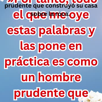 "La Casa sobre la Roca: La Sabiduría de Fundar en Cristo" Mateo 7:24.#shortsvideo #shorts #youtube
