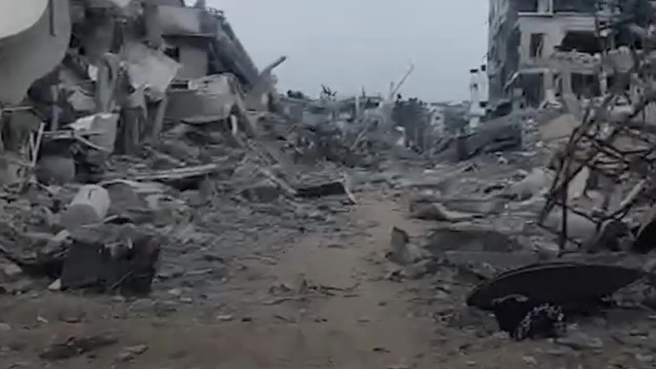 Footage shows the extent of the destruction