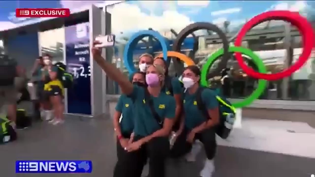 Na igrzyska olimpijskie w maskach na twarz.