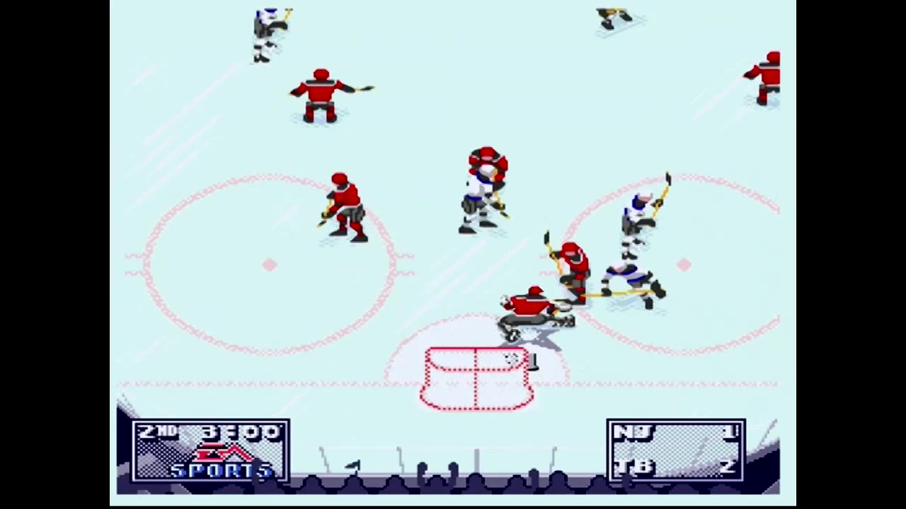 NHL95 (Sega Genesis) New Jersey vs Tampa Bay Part2