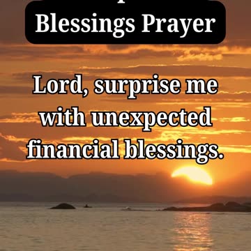 Daily Jesus Prayers for the unexpected Blessings