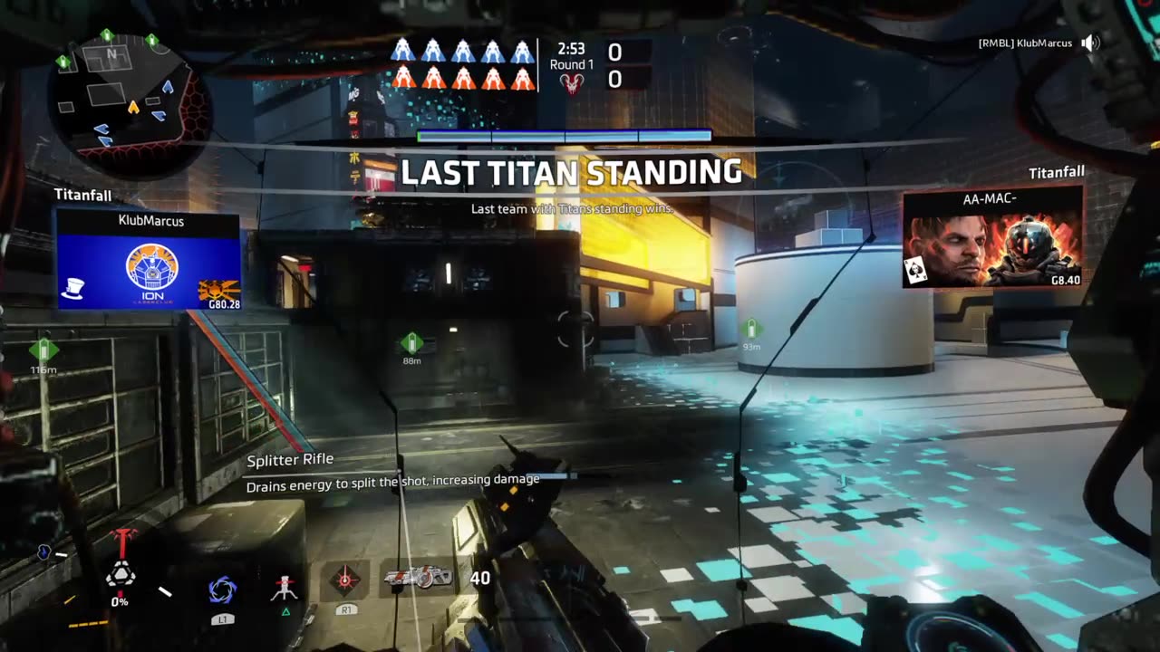 [RMBL]KlubMarcus Titanfall 2 Multiplayer Match Last Titan Standing War Games No Kills Easy Win!