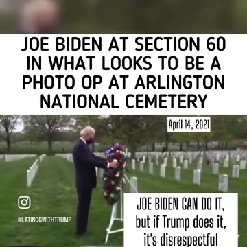 It's ok if JOE does it but not Trump!!!