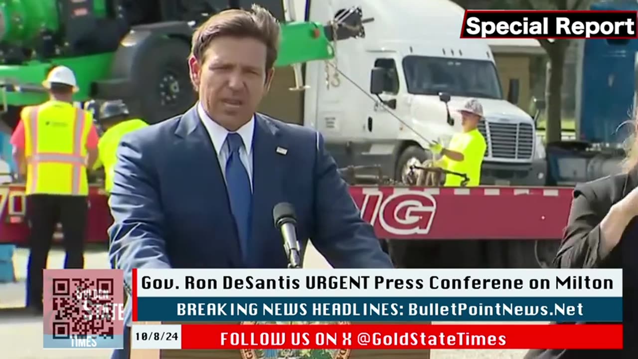 BREAKING: Ron DeSantis URGENT Hurricane Milton Update and Press Conference