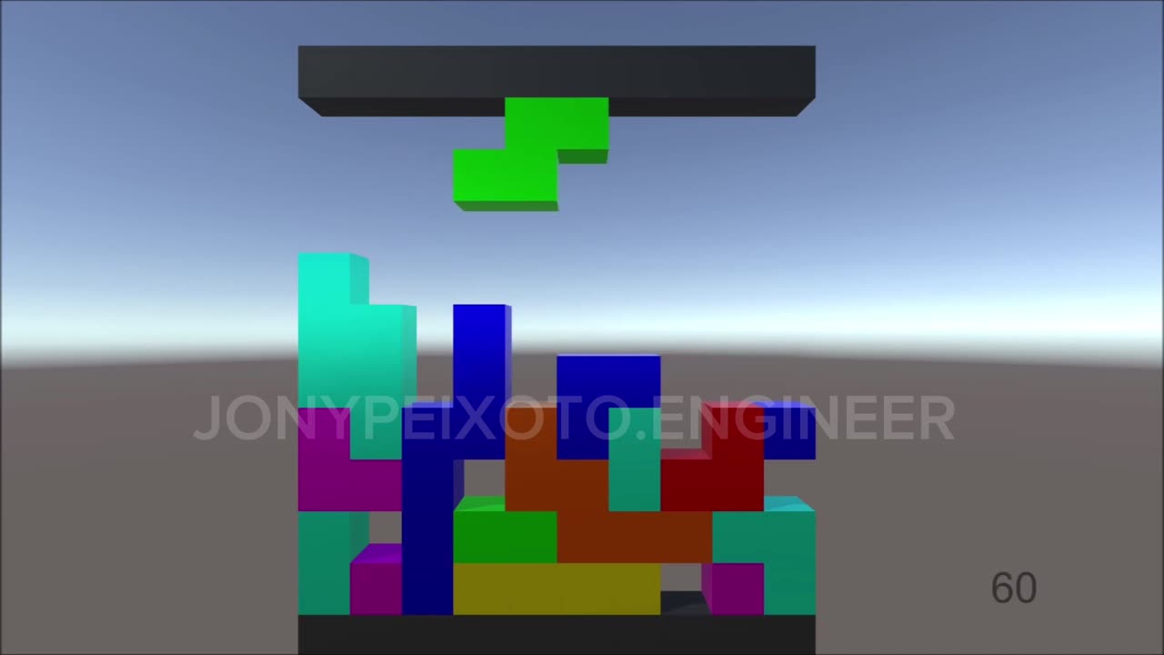 TETRIS 3D Game on UNITY 3D