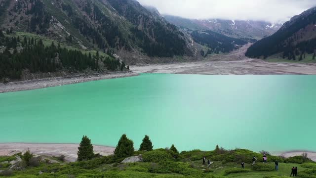 Drone Captures Cherishing Moments of Children's Enjoying Vacations in Amazing Nature