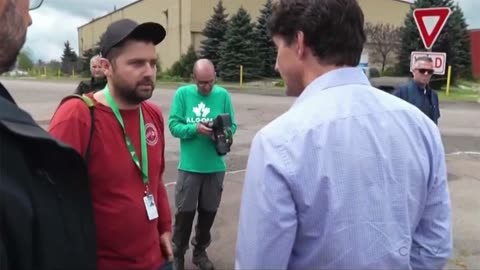 Prime Minister, Justin Trudeau gets owned by a Canadian Steel Worker