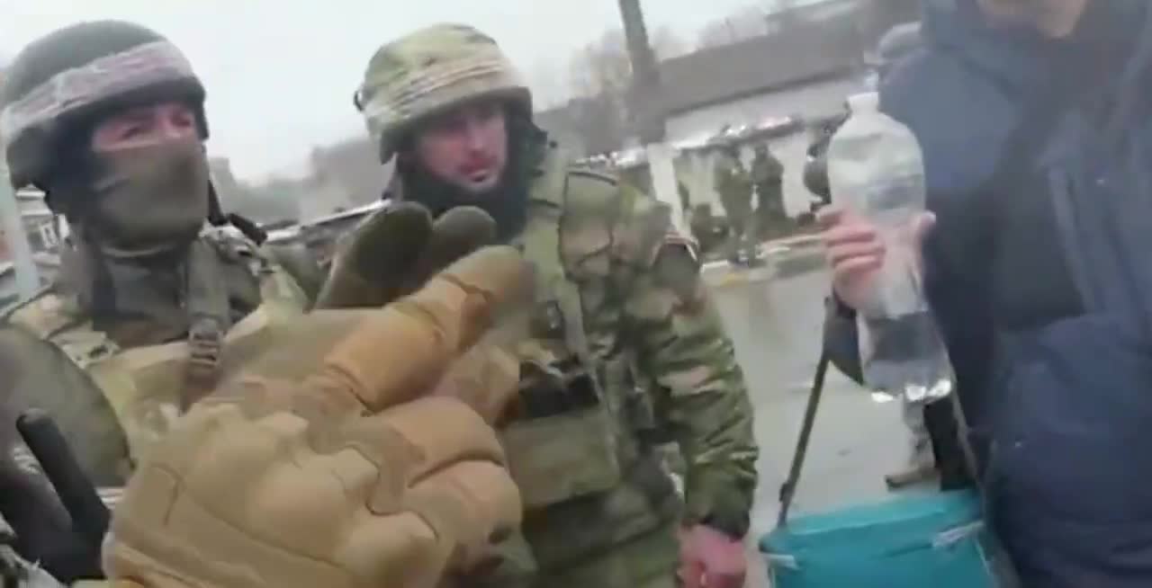 The russian army saved the civilians from the war