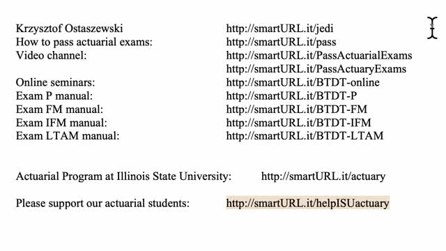 Exam LTAM exercise for January 24, 2021