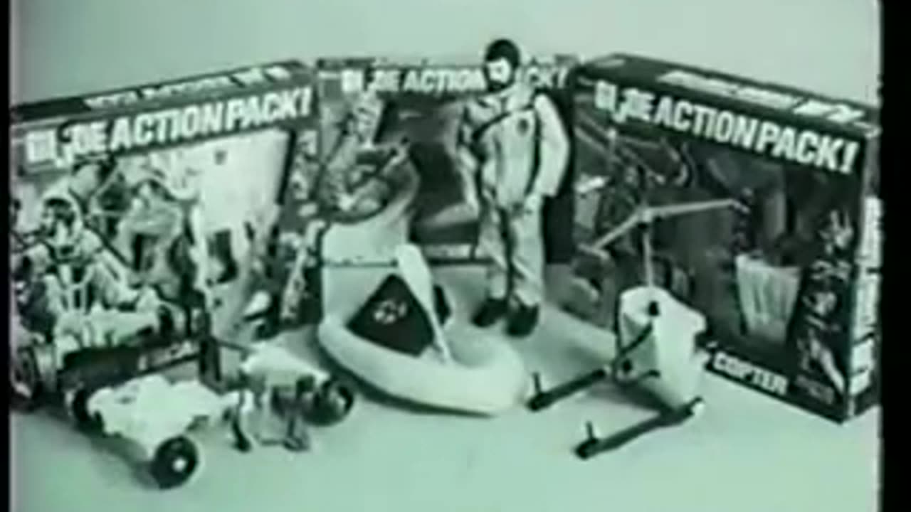 G.I. Joe British Action Packs TV Commercial from Kenbrite circa 1970