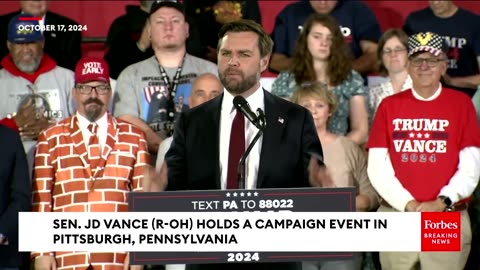 BREAKING NEWS- JD Vance Takes Reporters' Questions, Speaks To Supporters In Pittsburgh, Pennsylvania