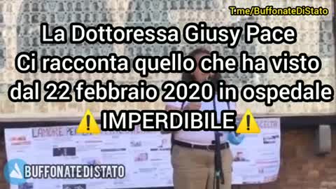 La dott.sa Giusy Pace parla di quel che vede negli ospedali