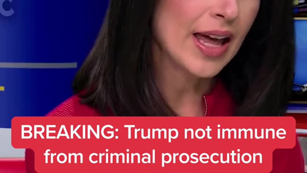 BREAKING News :TRUIMP IS Not immune from Criminal prosecution