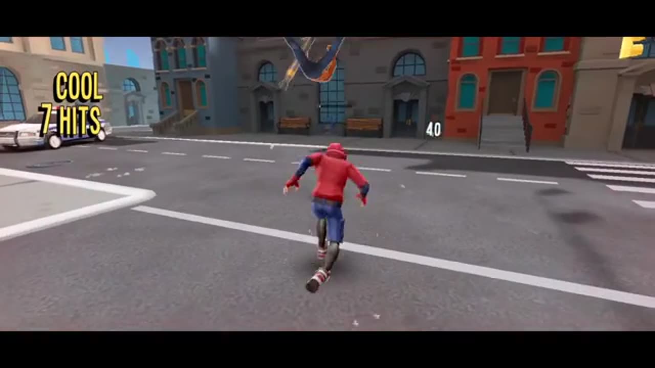 Spider boy fight with gangster Boss